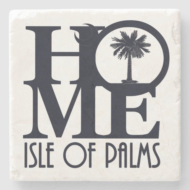 HOME Isle of Palms Stone Coaster (Front)