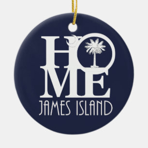 HOME James Island Ceramic Ornament