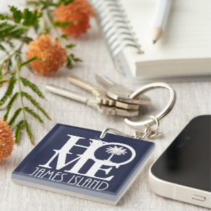 HOME James Island Keychain