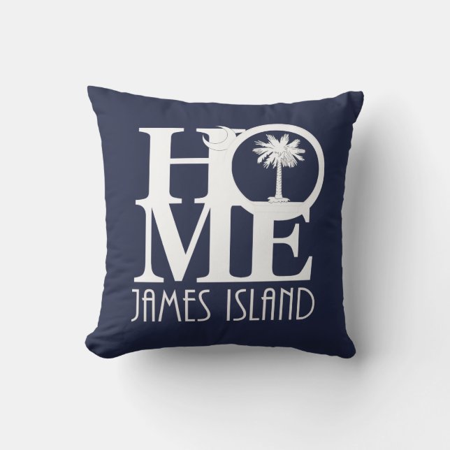 HOME James Island Throw Pillow (Front)