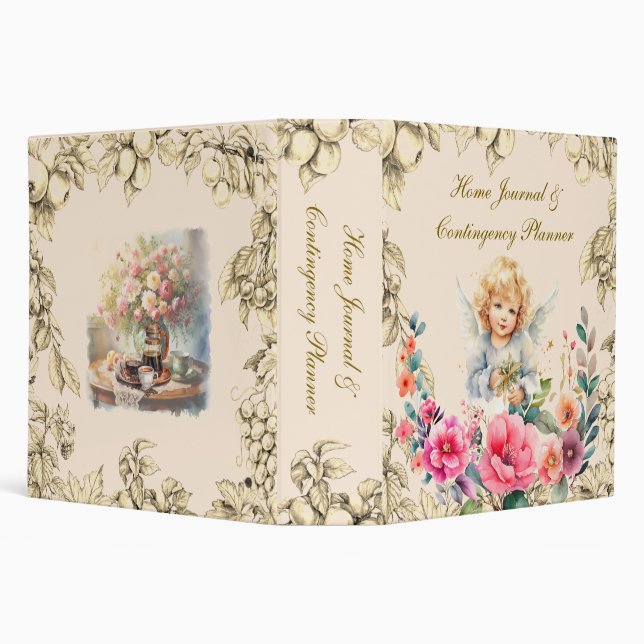 Home Journal and Contingency Planner  3 Ring Binder (Background)
