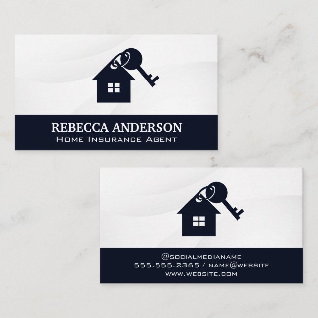 Home Key Logo Business Card (Front/Back)