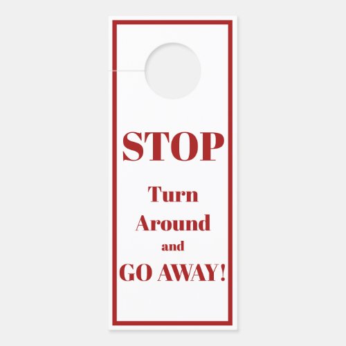 Home Kids Hanger Sign_Stop Turn Around and Go Away