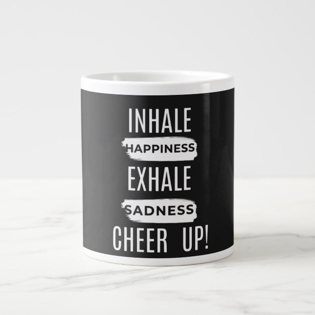 HOME/KITCHEN INHALE AND EXHALE CHEER UP MUG (Front)