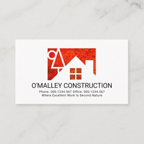 Home Landscape Silhouette Building Business Card