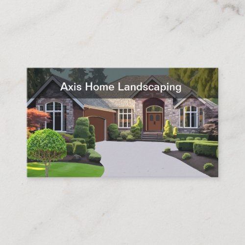 Home Landscaping Two Side Business Cards