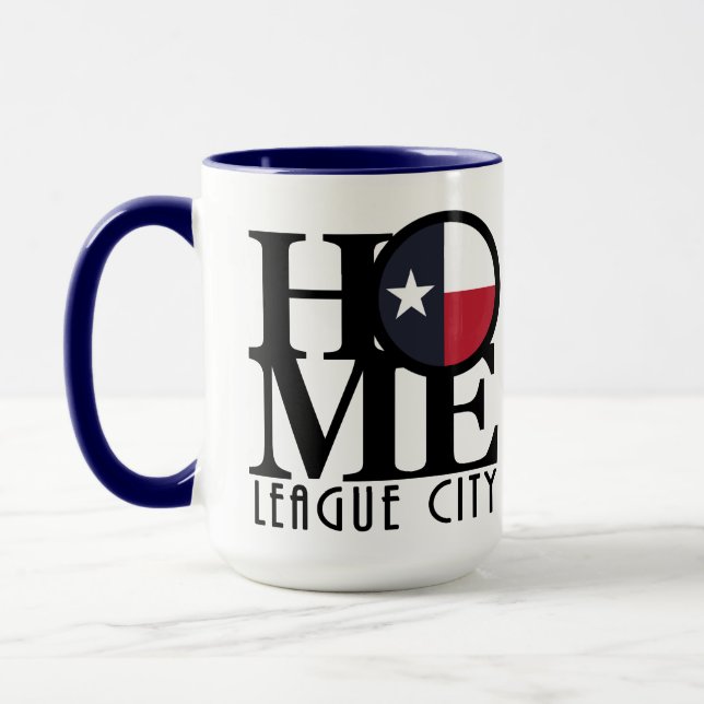 HOME League City Texas 15oz Mug (Left)