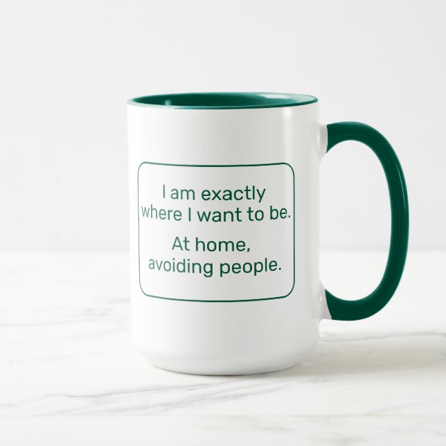 Home (left-handed, green) mug (Right)