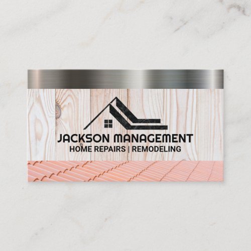 Home Logo  Building Material  Roof Tiles Business Card