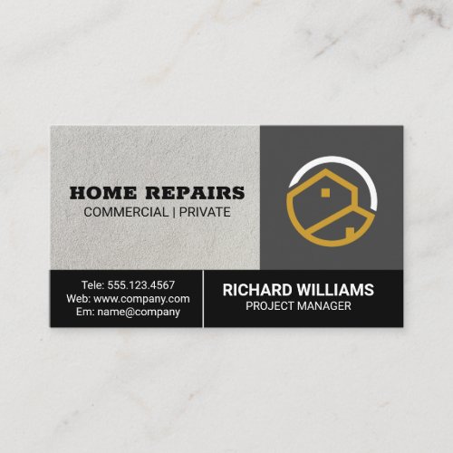 Home Logo  Home Repair Services Business Card