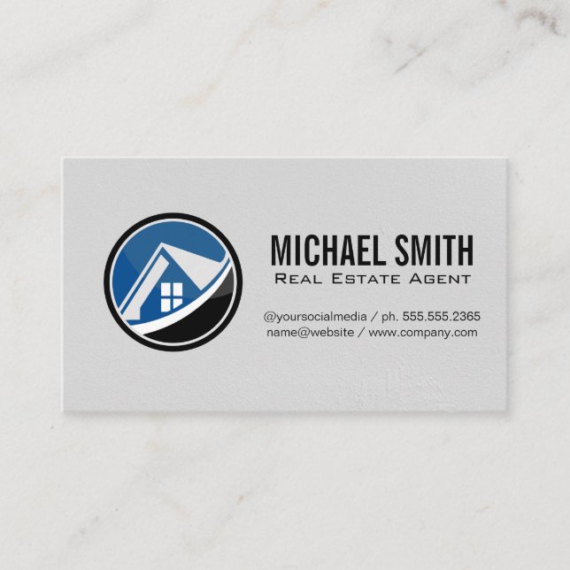 Home Logo | Real Estate Business Card (Front)