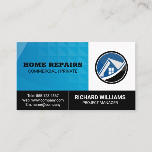 Home Logo  Repair Services Business Card