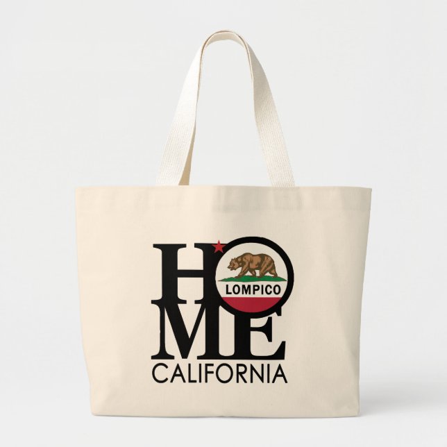HOME Lompico CA Large Tote Bag (Front)