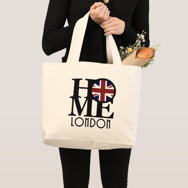 HOME London England Large Tote Bag (Front (Product))