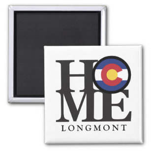 HOME Longmont Colorado 4x4" Magnet