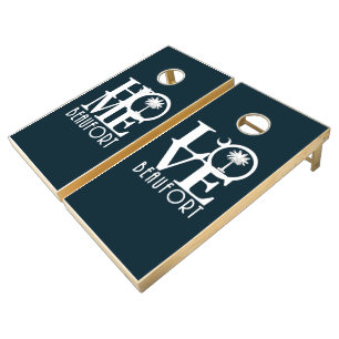 HOME / LOVE Beaufort South Carolina Cornhole Set