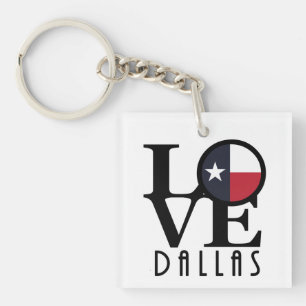 HOME/LOVE Dallas Texas Keychain