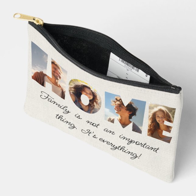 Home Love Letters I Cut Out Pictures Accessory Pouch (Open)