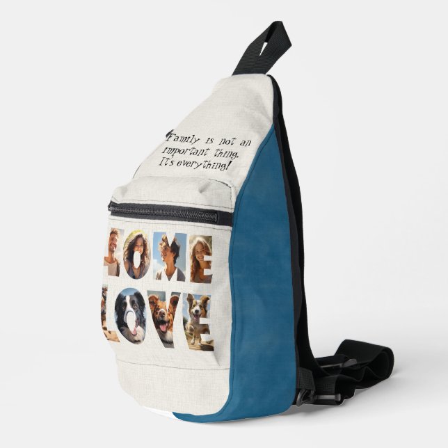 Home Love Letters I Cut Out Pictures Sling Bag (Right Corner)