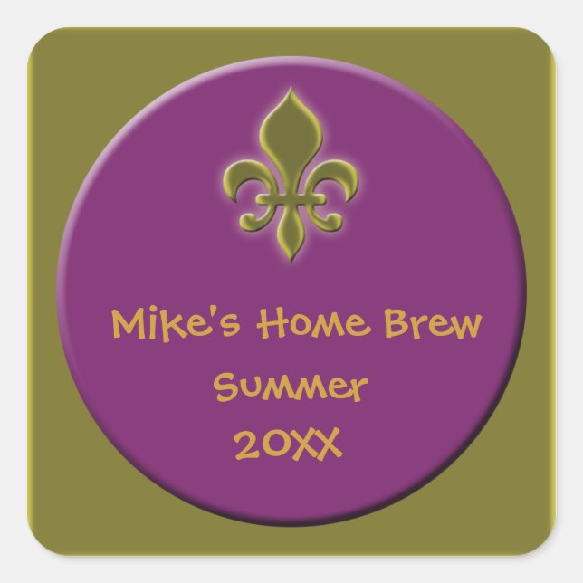 Home Made Beer or Wine Labels (Front)