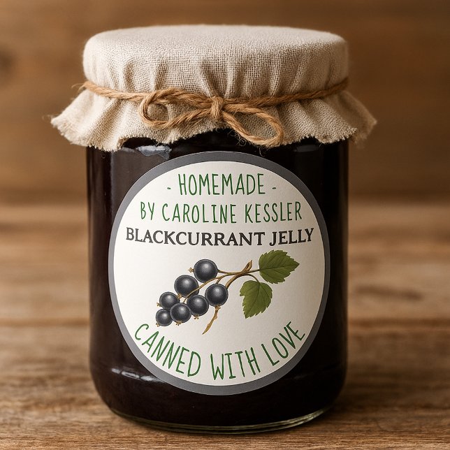 Home Made Blackcurrant Jelly Canning Label Roll (Creator Uploaded)