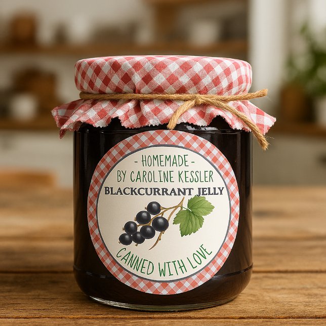Home Made Blackcurrant Jelly Canning Label Sheet (Creator Uploaded)