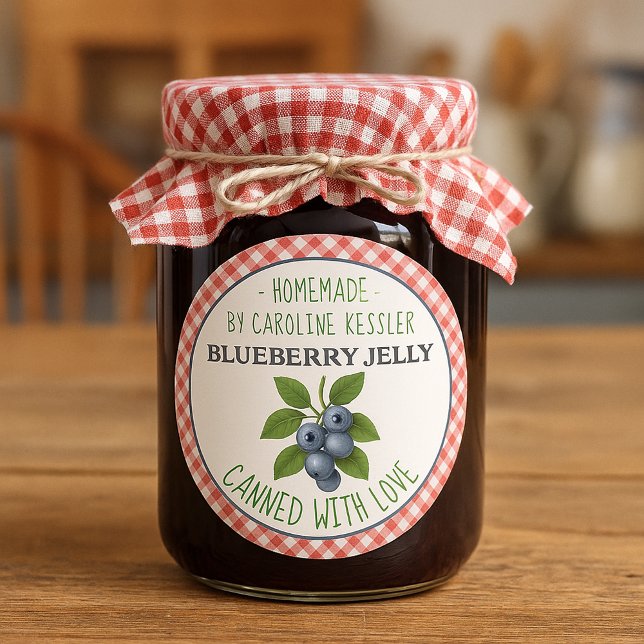 Home Made Blueberry Jelly Canning Label Sheet (Creator Uploaded)