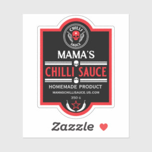Home Made Chilli Sauce Sticker