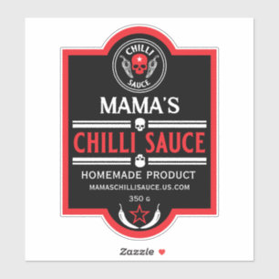 Home Made Chilli Sauce Sticker