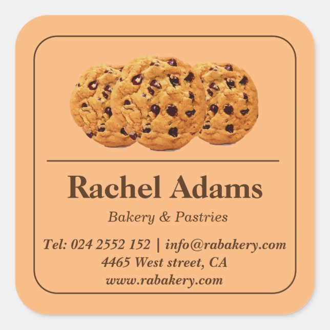 Home Made Cookie Label Sticker (Front)