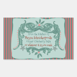 Home-Made Late Victorian Christmas - Personalized Rectangular Sticker