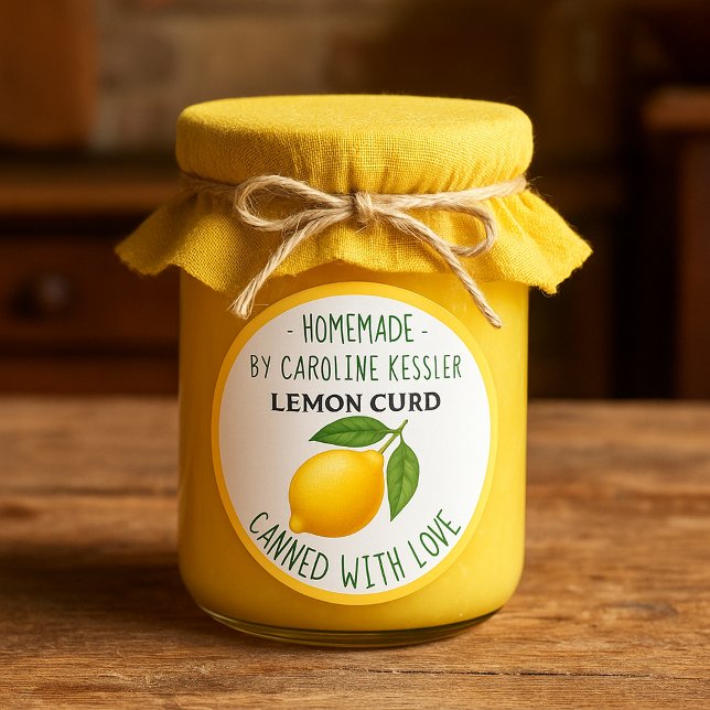 Home Made Lemon Curd Canning Label Sheet (Creator Uploaded)
