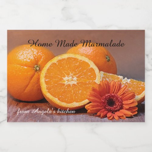 Home Made Marmalade Jam Container Label