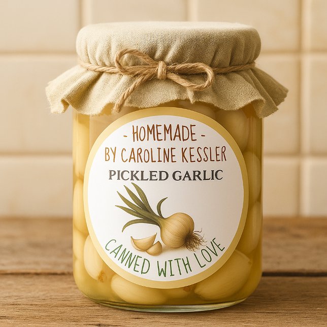 Home Made Pickled Garlic Canning Label Roll (Creator Uploaded)