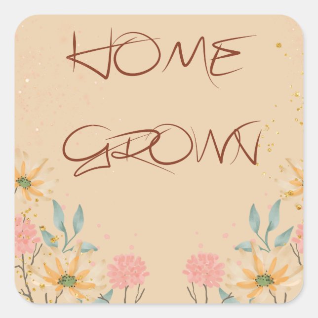 Home Made Square Labels (Front)