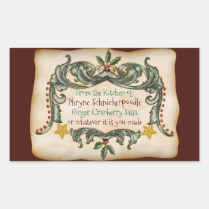 Home-Made Victorian Christmas - Personalized Rectangular Sticker
