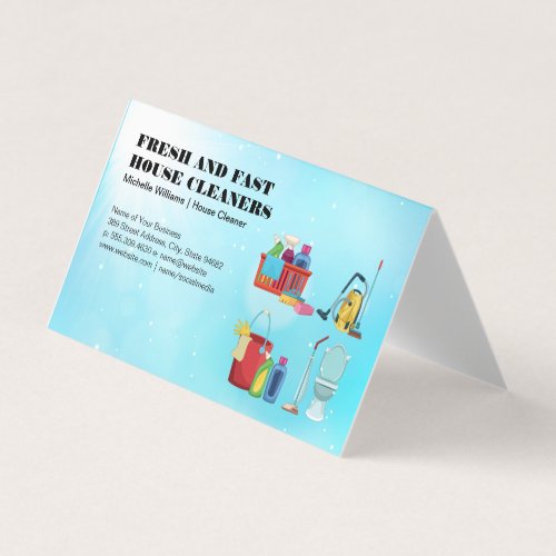 Home Maid  Cleaning Services  Equipment Business Card