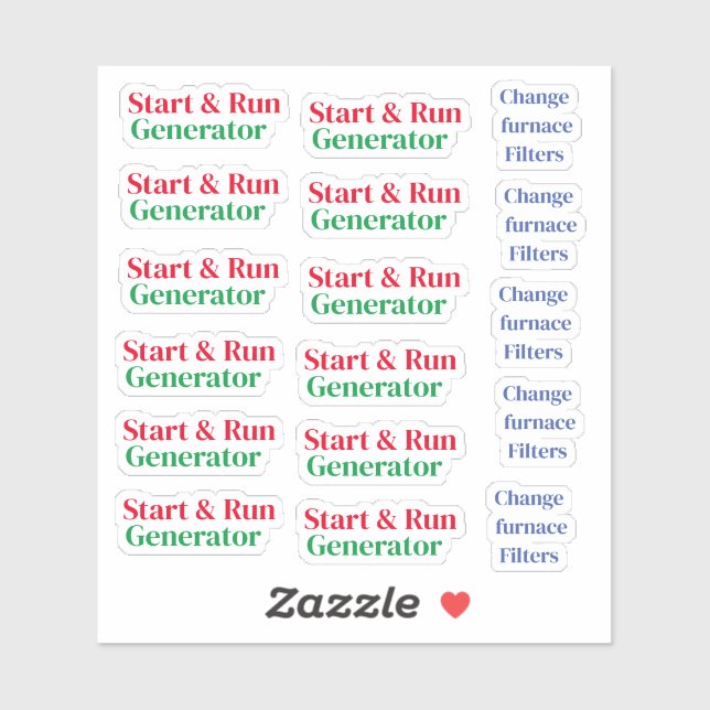 home maintenance  sticker (Sheet)