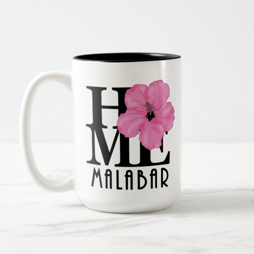 HOME Malabar 15oz Pink Hibiscus Two_Tone Coffee Mug