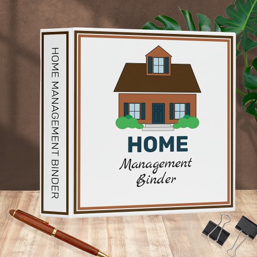 Home Management 3 Ring Binder