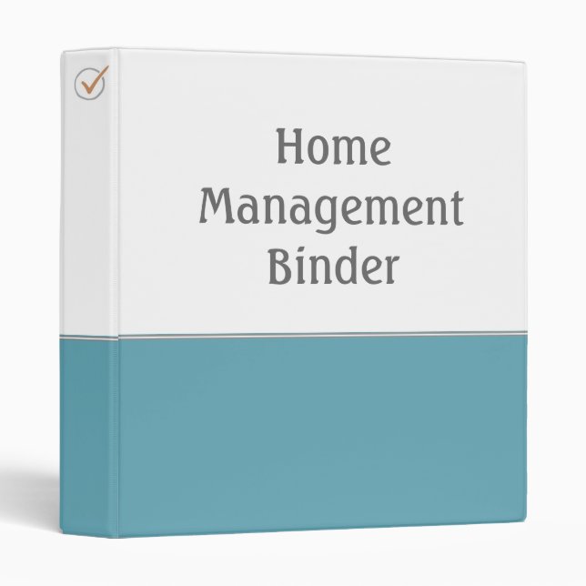 Home Management Binder (Front/Spine)