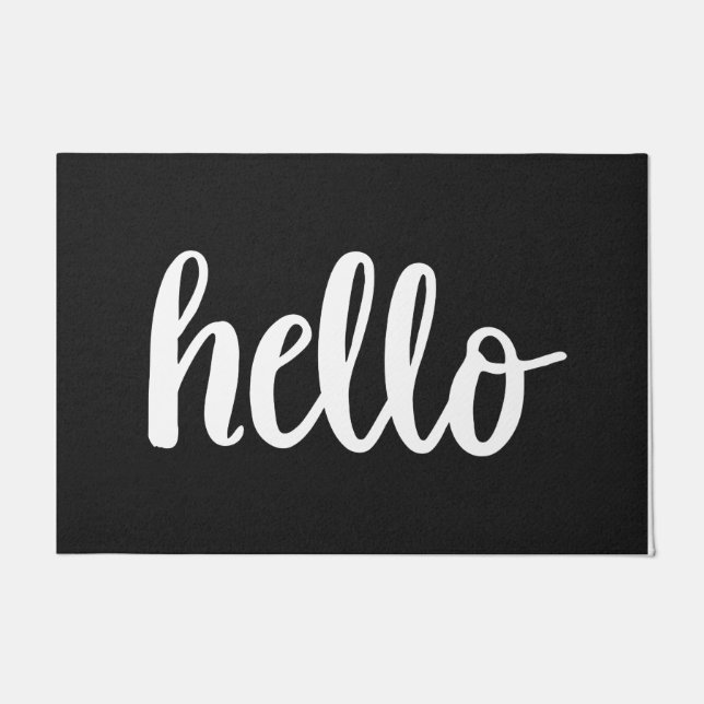 Home Mats Unique Welcome Mats Home Decor - Black (Front)