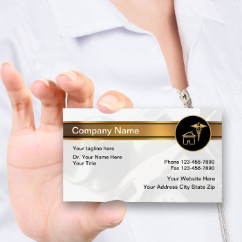 Home Medical Business Cards by Luckyturtle at Zazzle