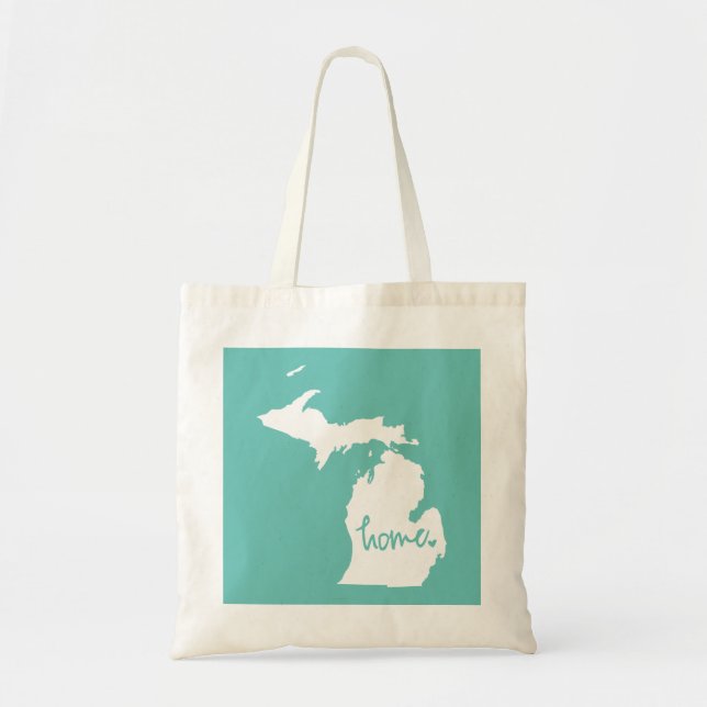 Home Michigan Custom Color Tote Bag (Front)