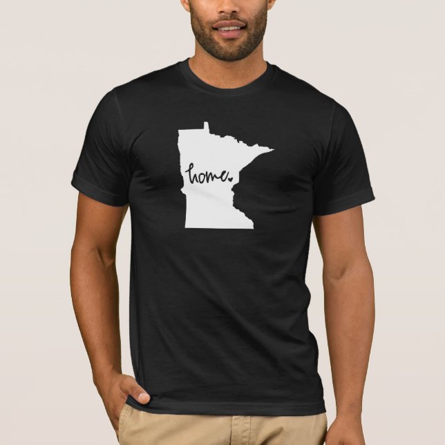 Home Minnesota Custom Color T-Shirt (Front)
