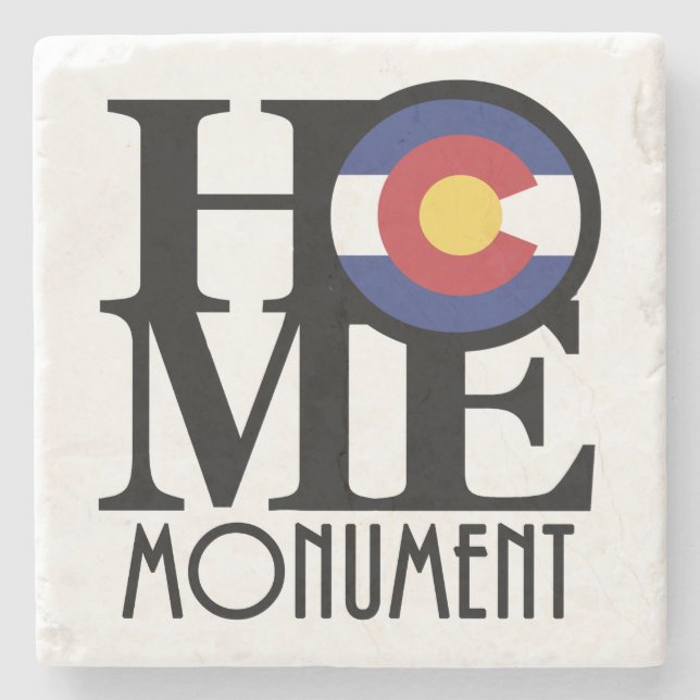 HOME Monument Colorado Stone Coaster (Front)