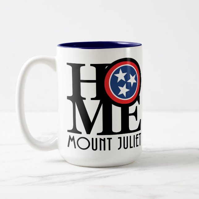 HOME Mount Juliet 15oz Two-Tone Coffee Mug (Left)
