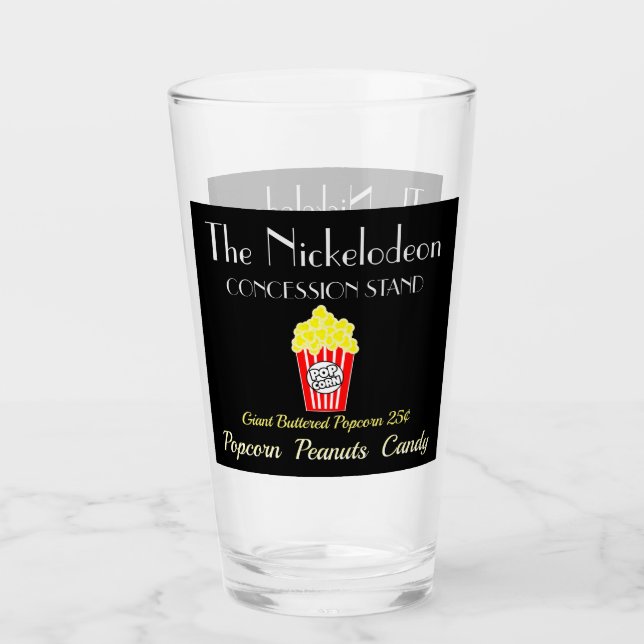 Home Movie Theater Concession Stand Glasses (Front)