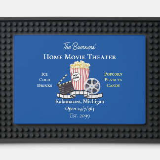 Home Movie Theater Popcorn Film Bar Mat
