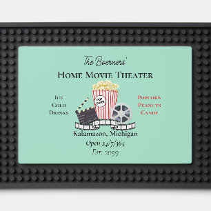 Home Movie Theater Popcorn Film Bar Mat